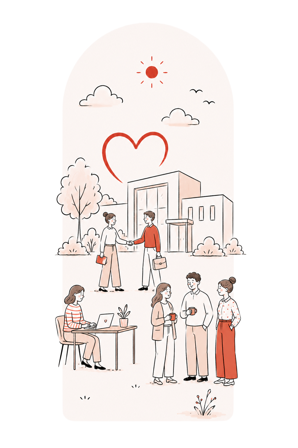 Illustration zu Karriere bei der AWO